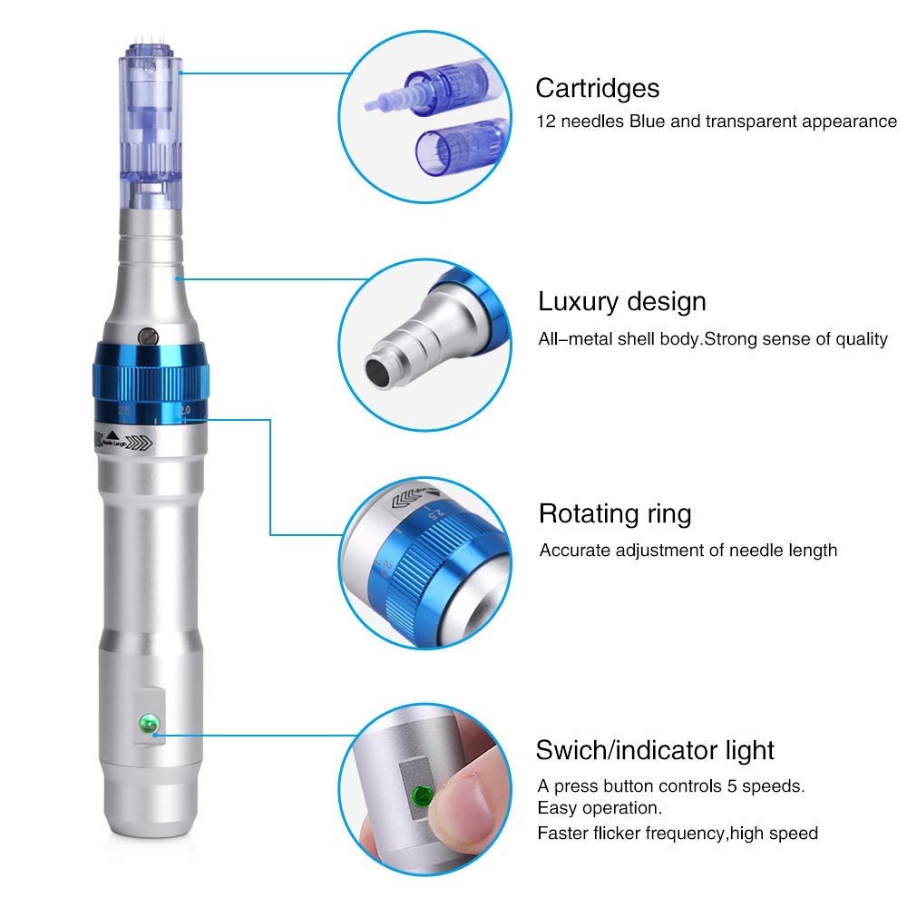 Dr.Pen Ultima A6 Derma Pen Rechargeable Auto Microneedle System Eyebrows Eyeliner Lips Micro Needling Tool Details